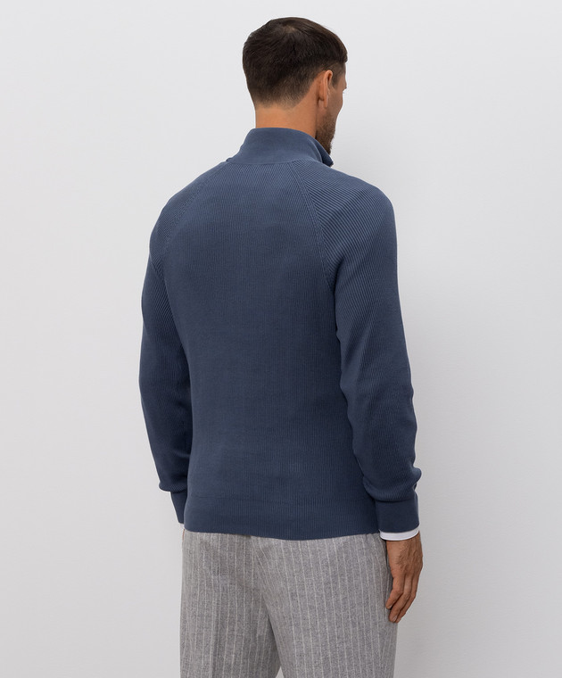 Brunello Cucinelli Синий джемпер M29400104 изображение 4