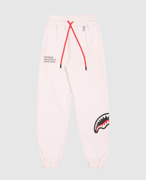 Sprayground Дитячі рожеві джогери Shark SPY1389ELIGHT