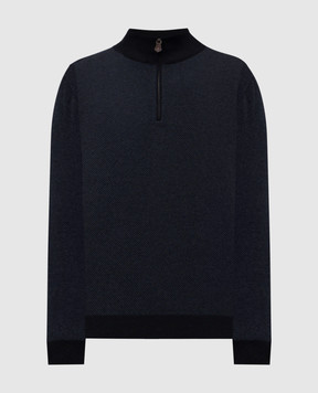 Loro Piana Синій джемпер Roadster з кашеміру FAP5949