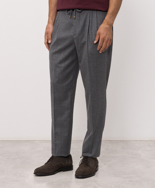 Brunello Cucinelli Брюки из шерсти ME226E1710 изображение 3