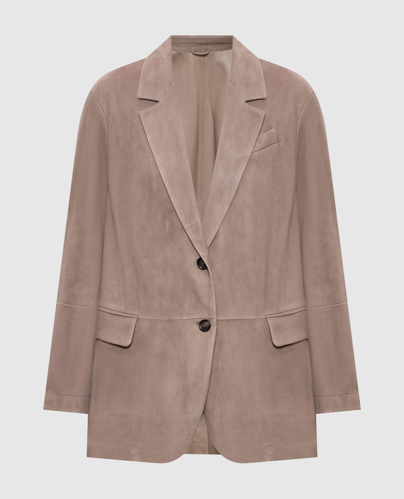 

Бежевый замшевый жакет, Жакеты