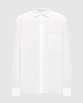 Stefano Ricci Біла сорочка з льону MC007893BX2922