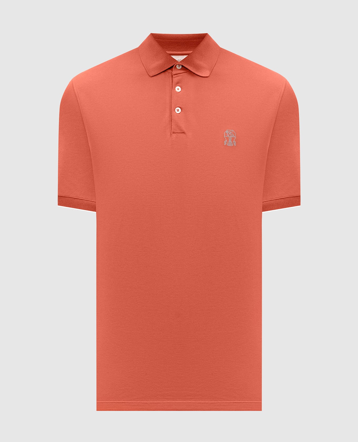 Красное поло с принтом эмблемы