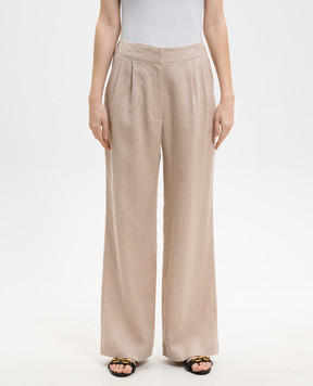 Asceno Бежеві штани Rivello з льону B005F66C510