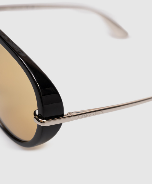 Bottega Veneta Чорні сонцезахисні окуляри Aviator 769232V2Q30 зображення 4