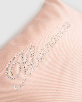 Blumarine Home Рожева декоративна подушка Note Blue з кристалами Swarovski H0000220083