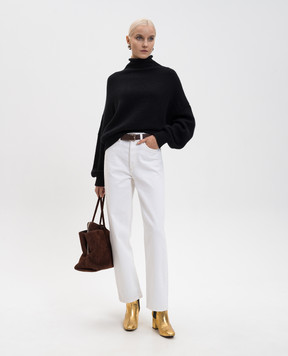 Khaite Чорний светр Juniper з кашеміру 18050650