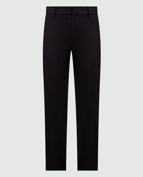 Brunello Cucinelli Брюки серые с шерстью с цепочкой мониль M0W07P8584