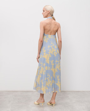 Max & Co Блакитна сукня з плісуванням MCOGALLO