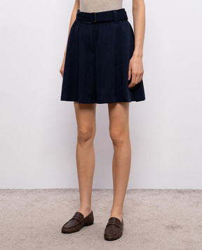 Brunello Cucinelli Синие шорты из шерсти MP188P9326