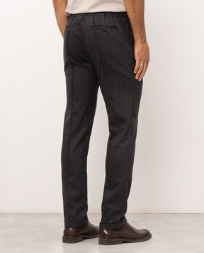 Doriani Cashmere Серые брюки из шерсти с отворотами P213T191F1T191