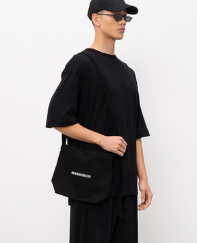 Ann Demeulemeester Черная сумка с принтом логотипа B0012728FA620