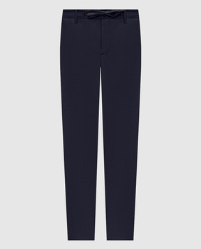 Canali Сині штани з вовни AR03652V91659