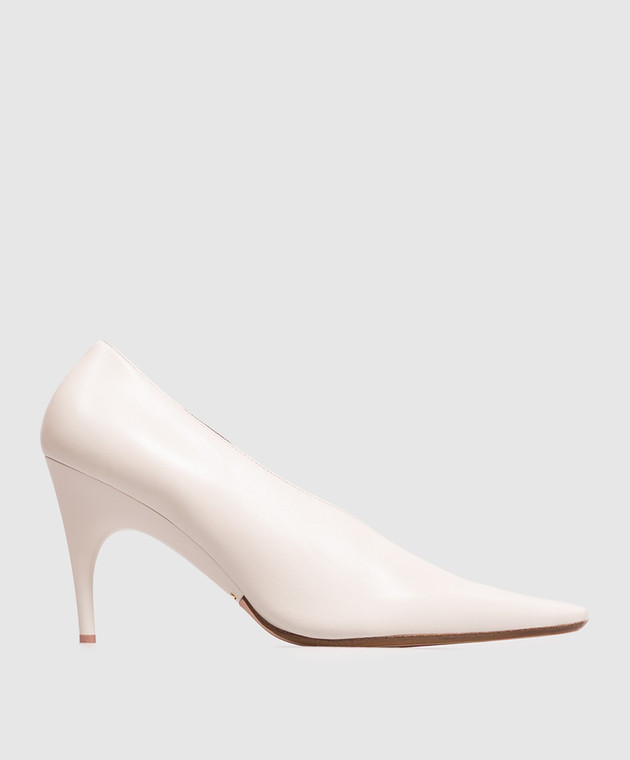 Balenciaga Шкіряні туфлі Duchesse кольору айворі 869817WCDH1
