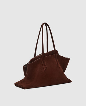 The Attico Коричнева замшева сумка-тоут La Passeggiata 250WAH00054LBT007AA