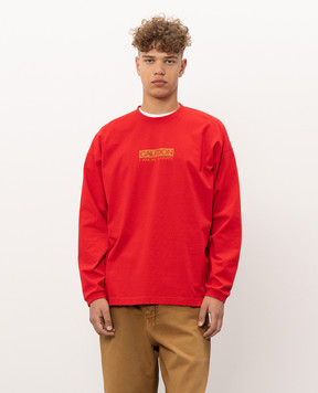 Vetements Червоний лонгслів з принтом MH27LS236R