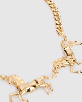 Reco Золотисте кольє з підвісками Horses CL1174
