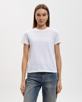 Tom Ford Біла футболка з монограмою логотипа TSJ629JEX180