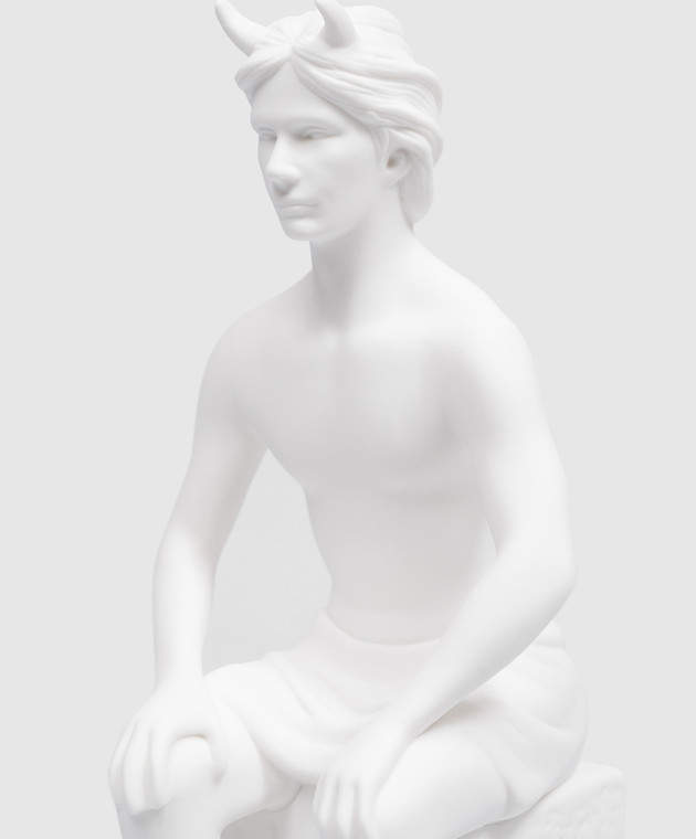 Palais Royal Декоративна біла порцелянова статуетка Zodiac Taurus man 4517 зображення 3