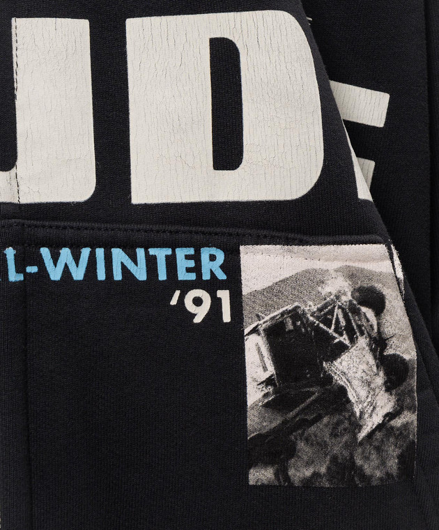 Rhude Синяя утепленная спортивная куртка Winter 91 Rallye RHPF26HO15012 изображение 5