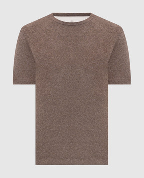 Brunello Cucinelli Коричневая футболка MM8511336