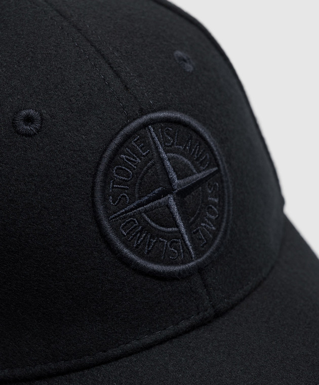 Stone Island Темно-синя кепка з вовною L2S159100010S0502 зображення 4