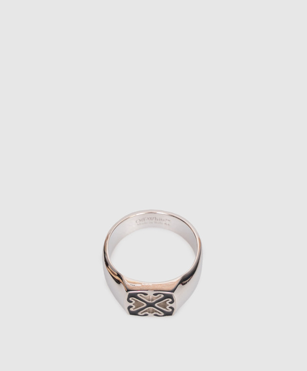 Off-White каблучка з емблемою Arrow OMOC078C99MET001 зображення 3