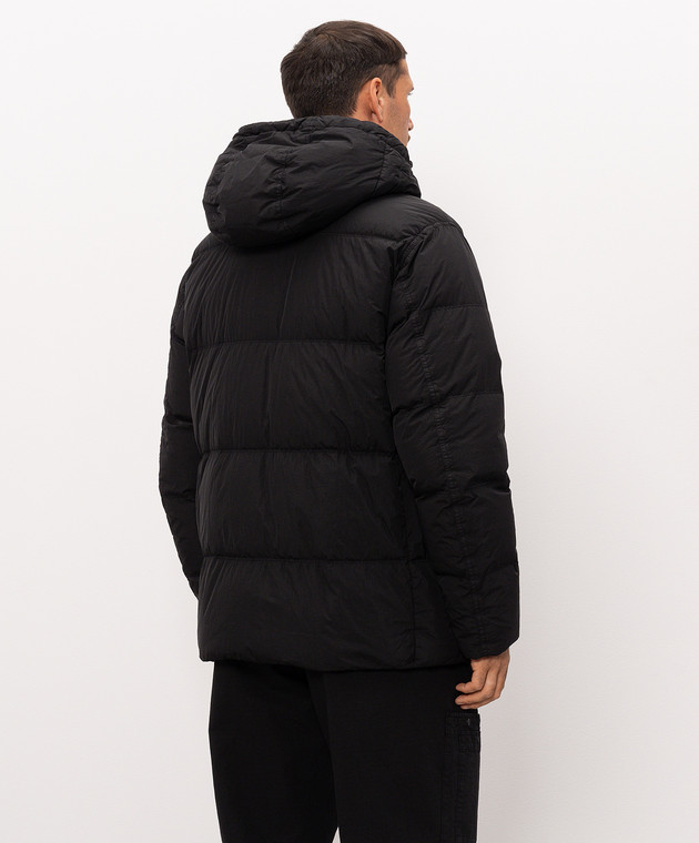 Stone Island Чорний пуховик з патчем логотипа L2S154100037S0A23 зображення 4