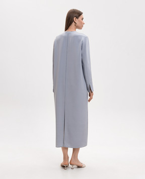 Max Mara Блакитна сукня MXPUNGHIA із шовку MXPUNGHIA