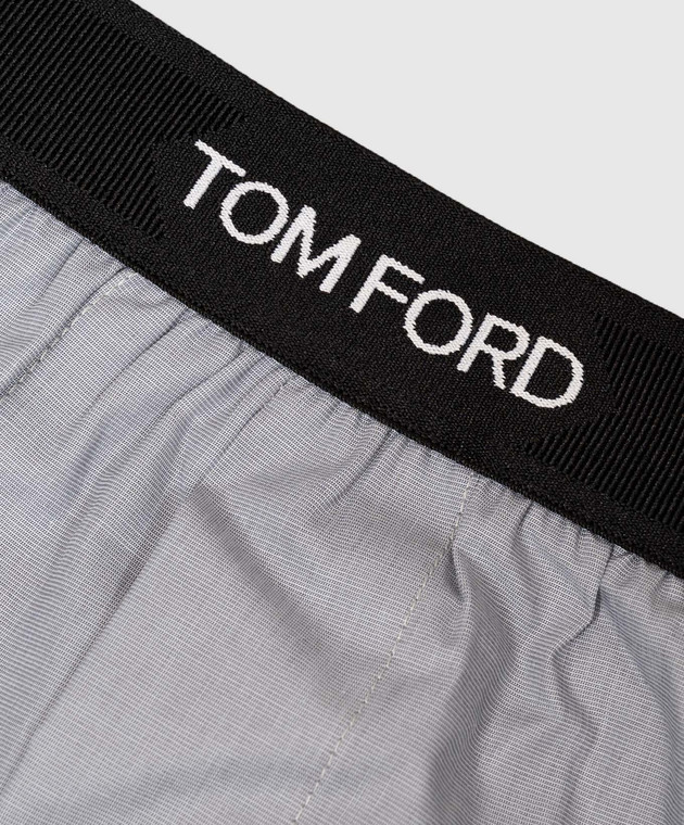 Tom Ford Серые трусы-боксеры с нашивкой логотипа T4LE51100 изображение 2