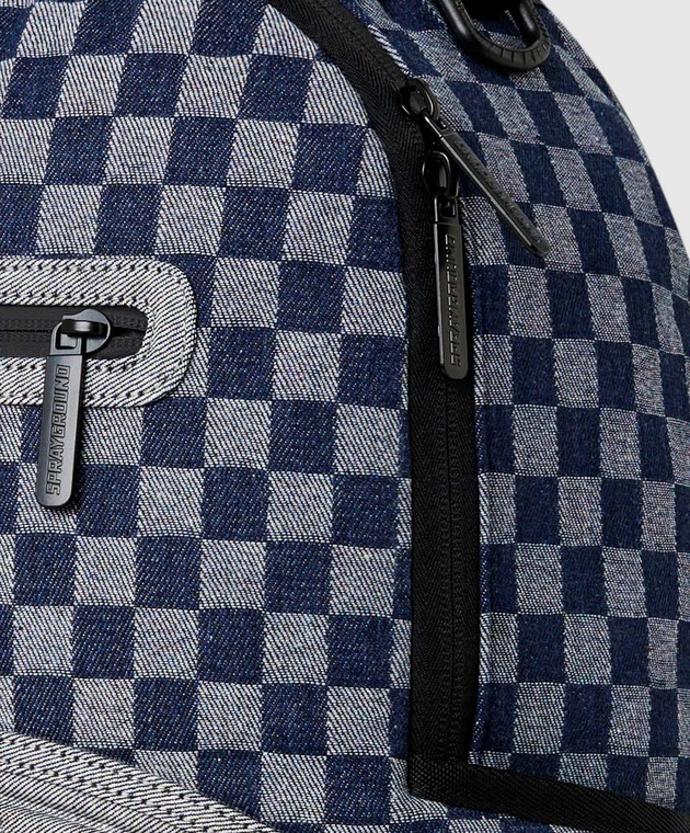 Sprayground Детский синий рюкзак ATELIER BLEU SHARKS IN PARIS 910B8486NSZ изображение 4