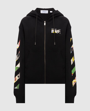 Off-White Чорна спортивна куртка Industrial Arrow 44MBE02EF26F001