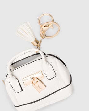 Gianni Notaro Білий брелок у вигляді сумки 8824CHARME