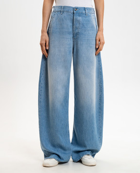 Dondup Голубые джинсы Alek с патчем DP854DF0266DMC6