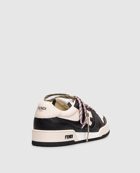 Fendi Бежеві шкіряні кросівки Match 8E8943AY1Q
