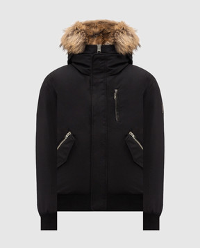Mackage Черная пуховая куртка Dixon с мехом енота DIXONFZ