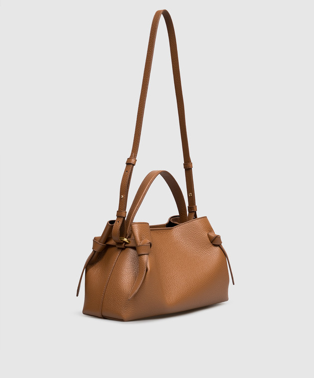 YUZEFI Коричнева шкіряна сумка Gyoza GYOZA зображення 3