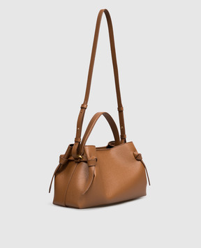 YUZEFI Коричнева шкіряна сумка Gyoza GYOZA