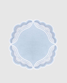 Truffle Bee Голубой столовый коврик Oyster из льна LP01C2S7