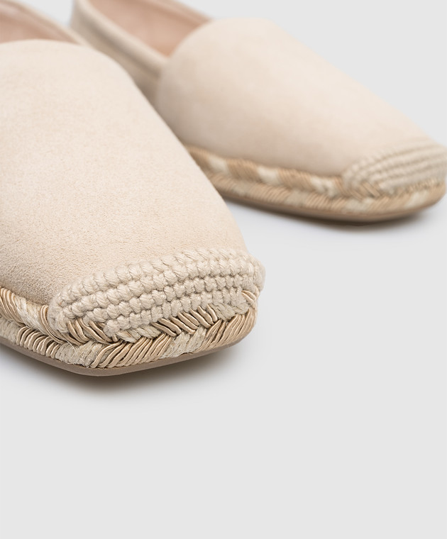 Agnona Бежеві замшеві еспадрильї LI1101L8266 зображення 5