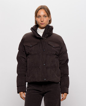 Mackage Коричневий вельветовий пуховик Brigit BRIGITCDYw