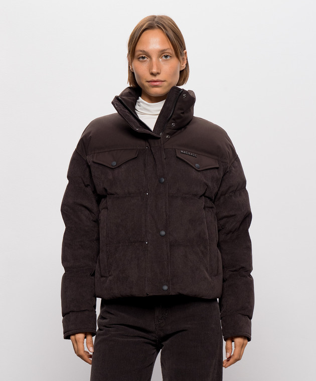 Mackage Коричневый вельветовый пуховик Brigit BRIGITCDYw изображение 3
