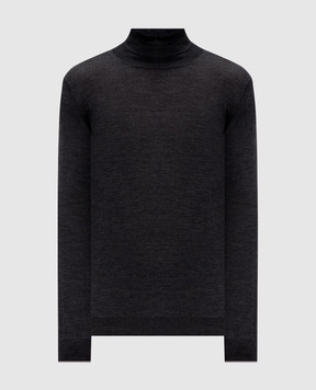 Brunello Cucinelli Гольф серого цвета из шерсти и кашемира M2400103