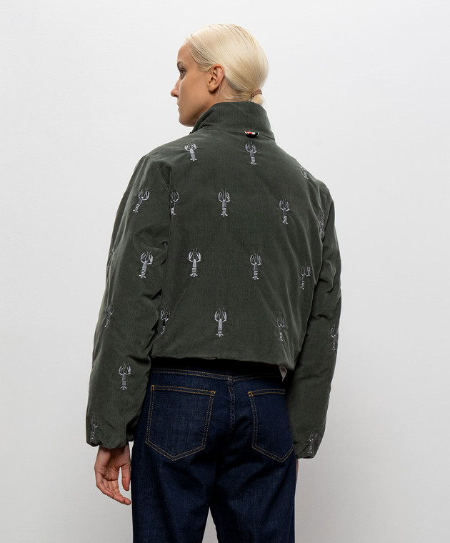 Thom Browne Вельветовая двухсторонняя пуховая куртка LOBSTER FBD077EE1645 изображение 4