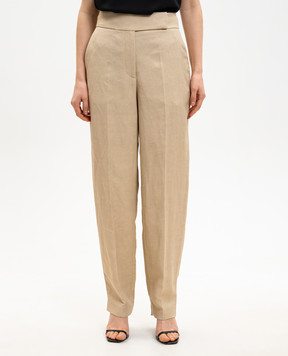 JOSEPH Бежевые штаны Aix с леном JF009742