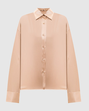 Ermanno Scervino Бежева блуза із шовку D482K772NXE