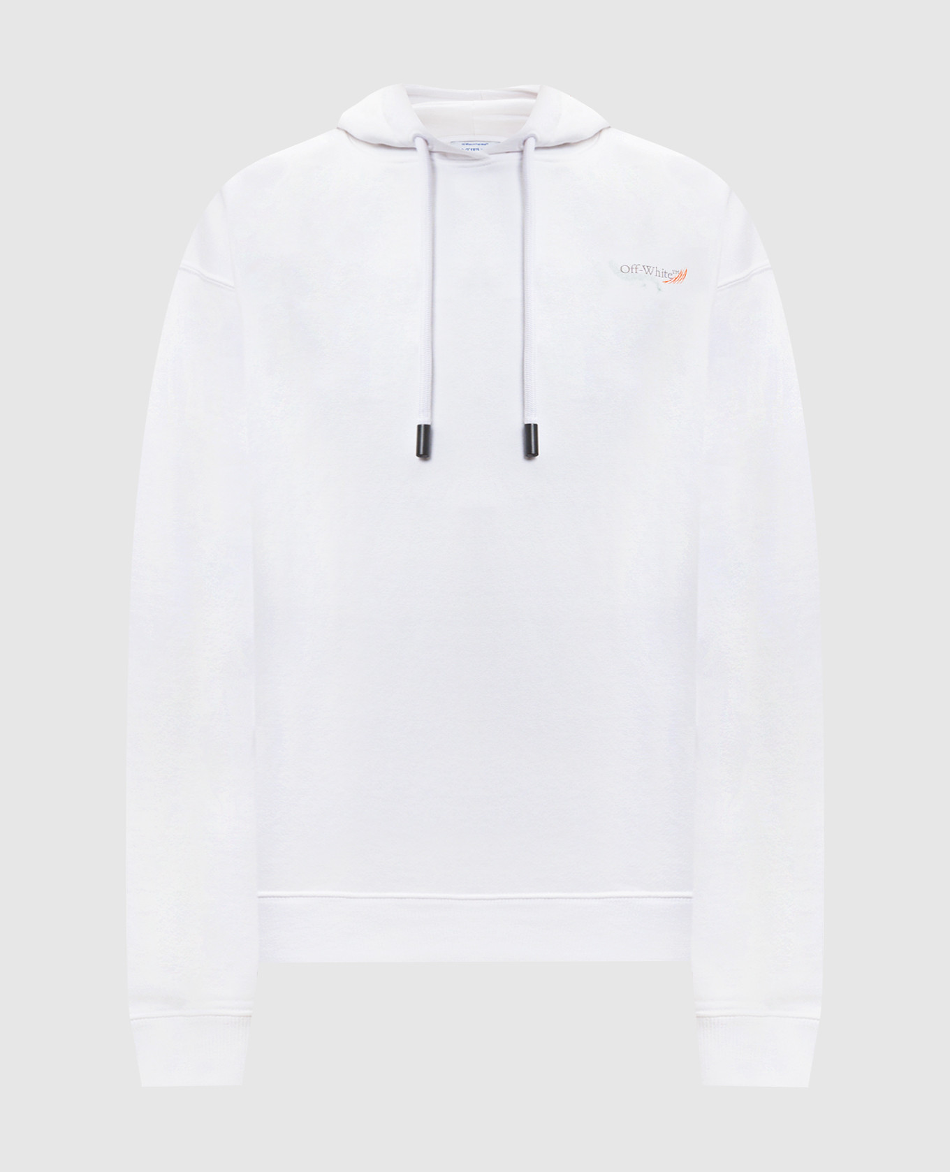 

Белые худи с принтом логотипа, Белый, Худи