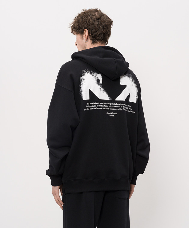 Off-White Черная спортивная куртка с эмблемой Half Arrow 44MBE015S26F003 изображение 4