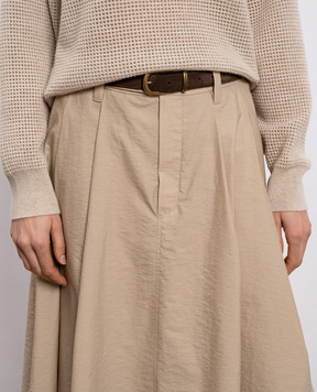 Brunello Cucinelli Коричневий замшевий ремінь M0DELC295