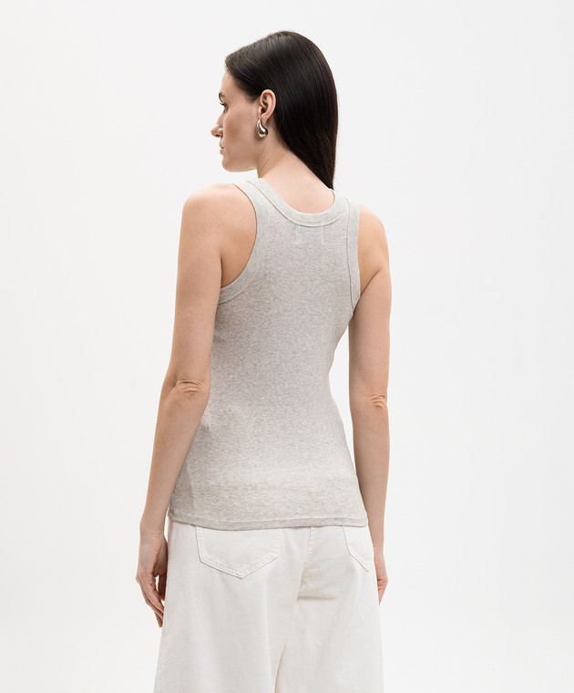 Loulou de Saison Сіра майка LIMBA з вишивкою емблеми LIMBALDS зображення 3